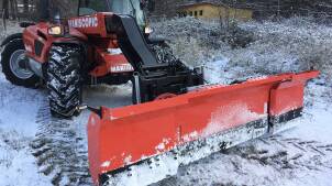 PŁUGI ŚNIEŻNE DO CIĄGNIKA / ŁADOWARKI MANITOU MERLO JCB CAT