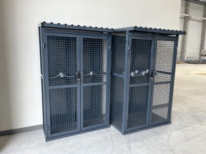 ZESTAW SZAF NA 12 butli gaz technicznego 8 szt + 4 szt